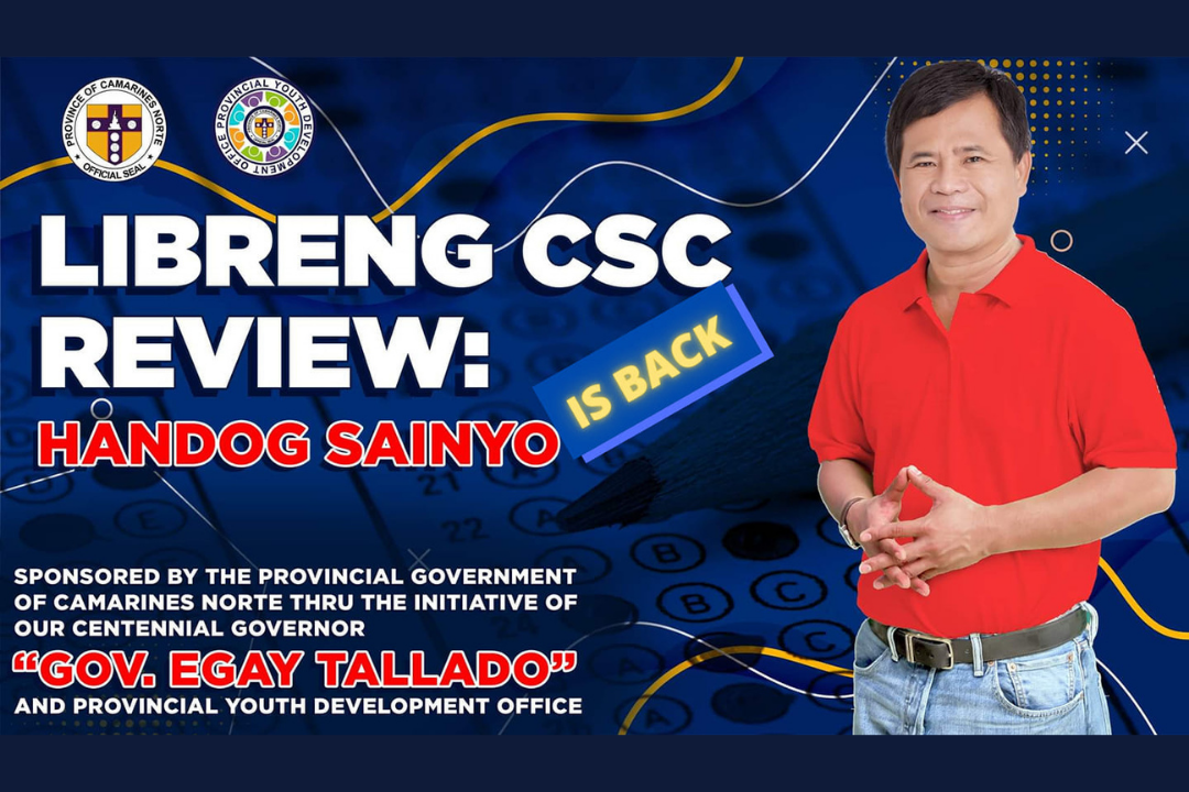 LIBRENG CSC REVIEW BY PROVINCIAL GOVERNMENT IS BACK!