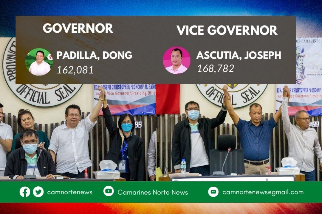 CAMNORTE TO WELCOME PADILLA-ASCUTIA TANDEM AS NEW PROVINCIAL LEADERS