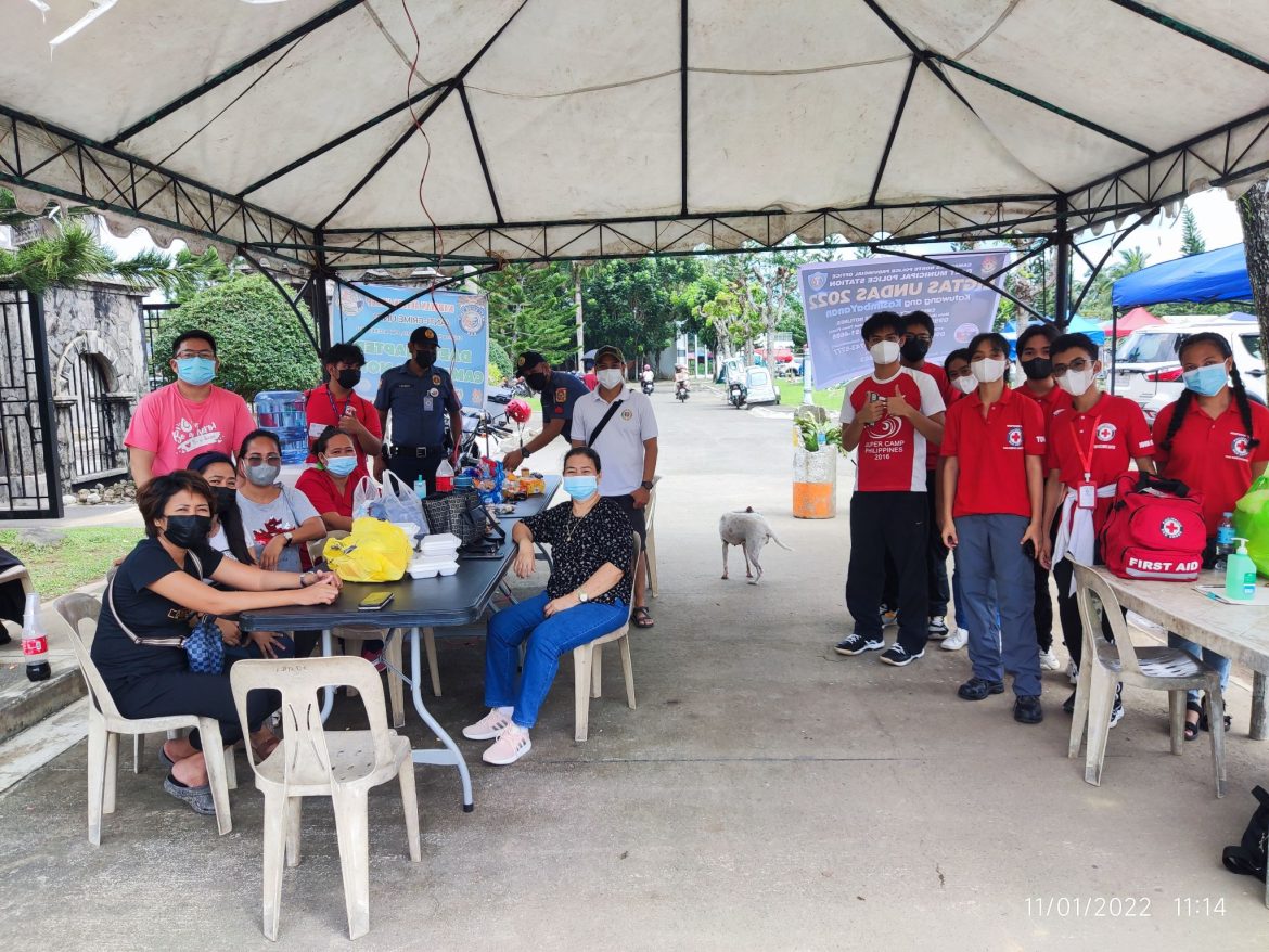 RHU DAET AND PHIL RED CROSS PROVIDED MEDICAL STATIONS IN OUBLIC AND PRIVATE CEMETERIES OF DAET.